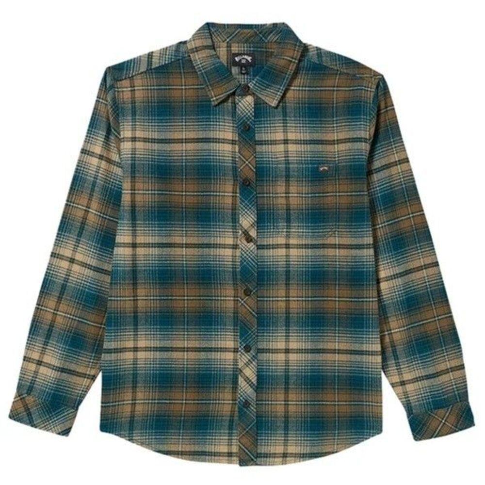 NWT Billabong Coastline Long Sleeve Plaid Flannel Shirt Men's Size XL MSRP $60